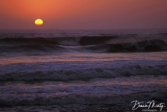 Sunset on the Skeleton Coast, Namibia