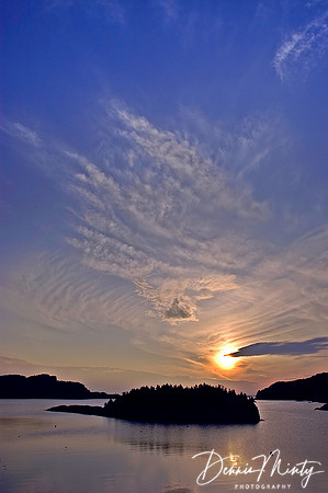Sunrise over Molly's Island, Brigus, Newfoundland