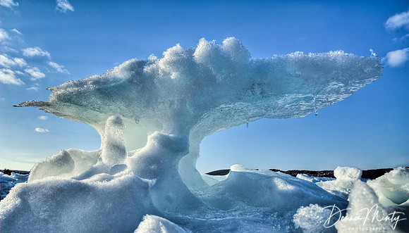 Spring Sea Ice, Clarke's Beach, Conception Bay, Newfoundland, Canada
