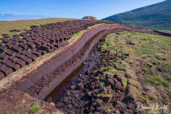 Cutting Peat, Foula, Shetland Islands, Scotland