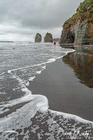 The Elephant and The Three Sisters, North Taranaki coast, New Zealand