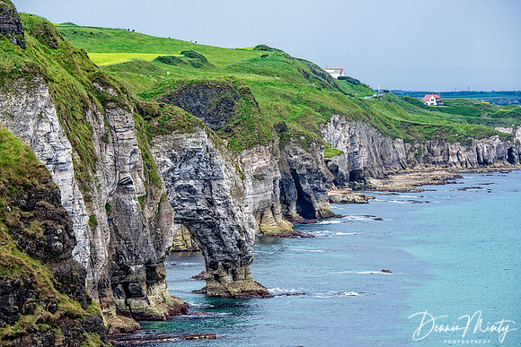 Dunluce, View West with Chalk Arch