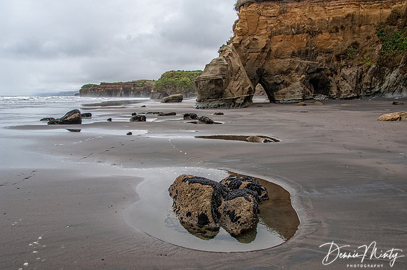 The Elephant and The Three Sisters, North Taranaki coast, New Zealand