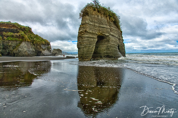 The Elephant and The Three Sisters, North Taranaki coast, New Zealand