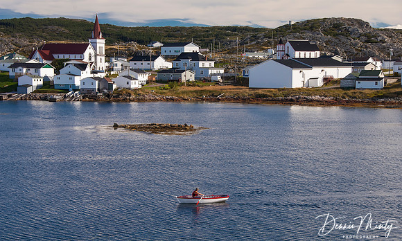 Rowing a Rodney, Fogo, Newfoundland, Canada