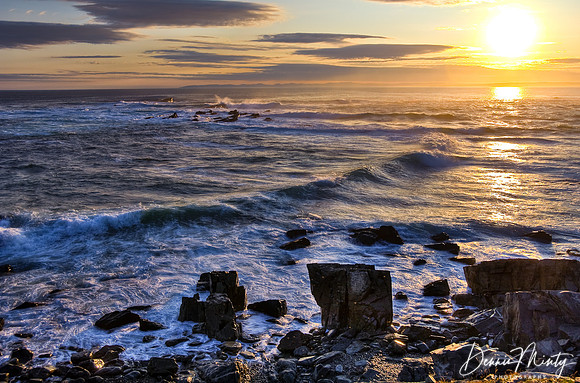 Mad Rocks at Dawn, Heritage Trail, Bay Roberts, Newfoundland, Canada
