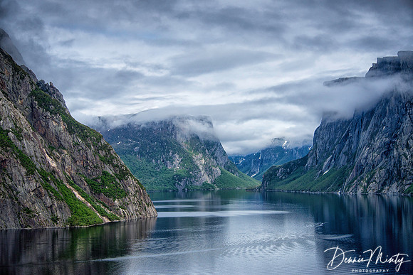 Western Brook Pond from helicopter, Gros Morne National Park
