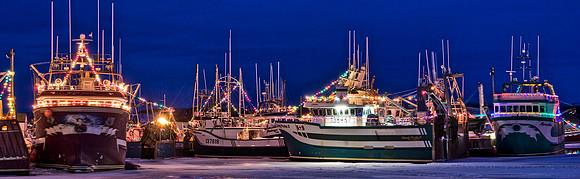 Crab Boats at Christmas, Port de Grave, Boats at Christmas