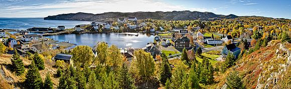 Brigus, Panoramic View in Fall