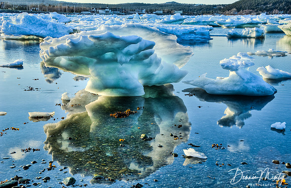 Spring Sea Ice, Clarke's Beach, Conception Bay, Newfoundland, Canada